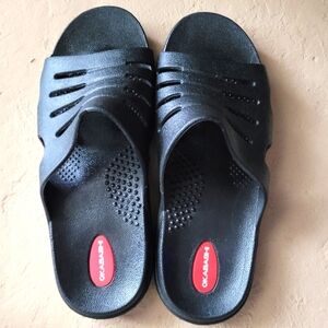 Okabashi Men's Black Slide Sandals Size L